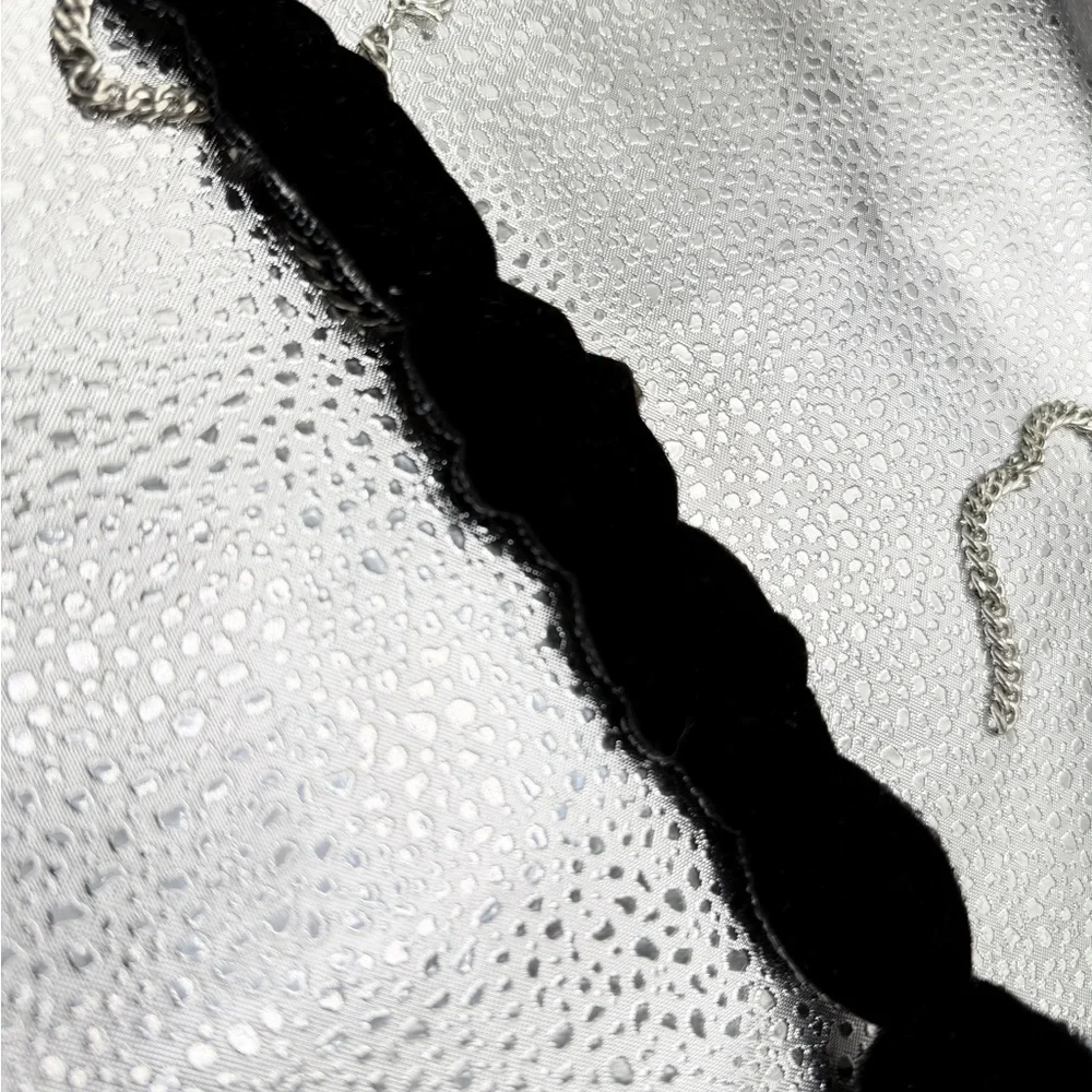 Elegant Silver and White Belt